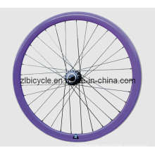 700c Fix Gear Bike Purple Color Wheel Set